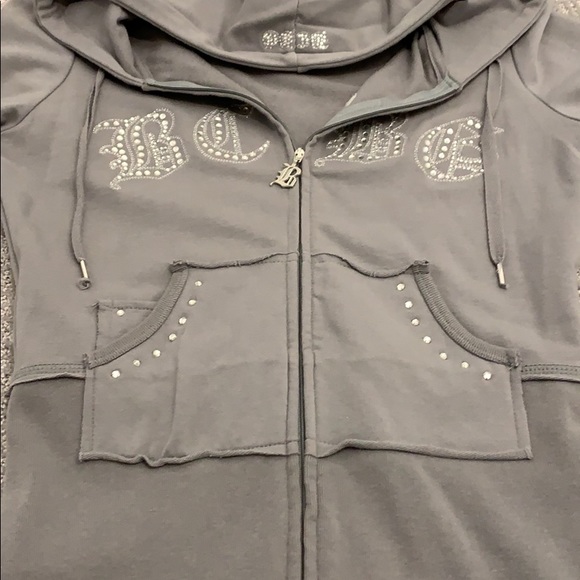 EUC BCBG MaxAzria Grey Hoodie - Picture 13 of 13